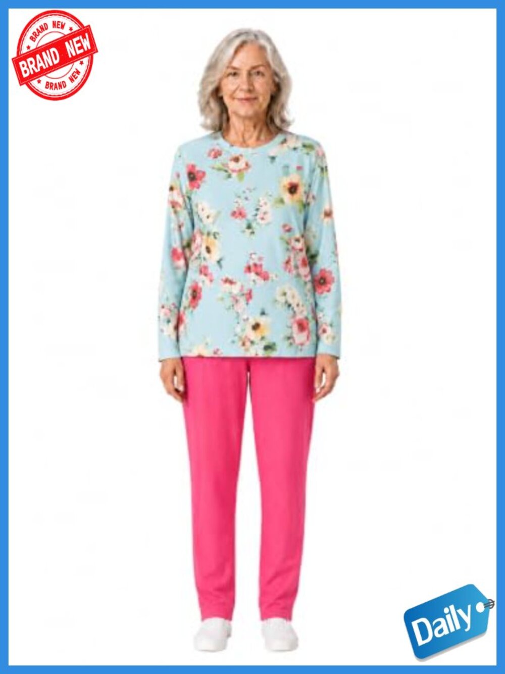 Adaptive Anti-Strip Jumpsuit for Dementia Care, Secure Back Zip, Women's 3X